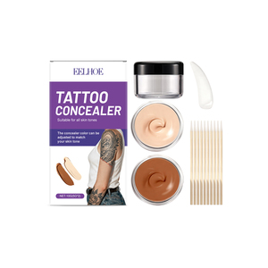 Kit Correcteur <span class=keywords><strong>Tatouage</strong></span> Corporel – Maquillage <span class=keywords><strong>Couvrant</strong></span> Quotidien Portable – <span class=keywords><strong>Fond</strong></span> <span class=keywords><strong>de</strong></span> <span class=keywords><strong>Teint</strong></span> Correcteur Bicolore - Product Image 1