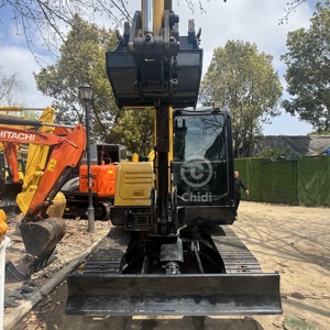 Excavadora hidráulica sobre orugas Sany SY60CPro de 6 toneladas usada, miniexcavadora pequeña de segunda mano, maquinaria de construcción en venta SY75C SY95C - Product Image 2
