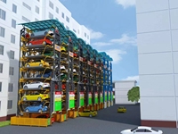 Sistema de Estacionamiento Vertical Mecánico Inteligente para Autos, Tipo Carrusel, con Capacidad de 2000 kg