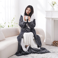 Couverture chauffante électrique portable en flanelle douce avec poches pour les pieds, lavable, pour l'hiver, avec télécommande, protection contre la surchauffe, cadeau