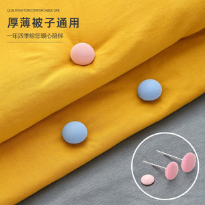 Sujetador de Edredón de Algodón sin Agujas, Herramienta Antideslizante para Fijar Fundas de Edredón, Uso Doméstico, 3 Piezas, Color Sólido - Product Image 1