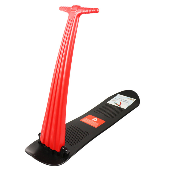 Гидравлический детский Снежный самокат HY1314, складной, раздвижной, для катания на лыжах и сноуборде с рукояткой (Размер: 95*22*72 см)