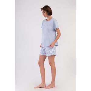 Conjunto de Pijama para Mujer, Talla XXL, Cuello Redondo, Manga Corta, Chaqueta Ovalada, Cómodo - Product Image 2