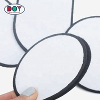Patchs vierges en tissu personnalisables pour sublimation par transfert thermique, avec fermeture auto-agrippante, vente en gros