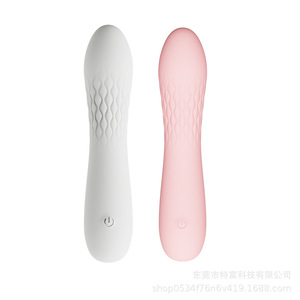 <b>Mini</b> Massage Stick Pink USB Rechargeable <b>Vibrator</b> For Women Liquid Silicone Full Wrap Design - Product Image 4