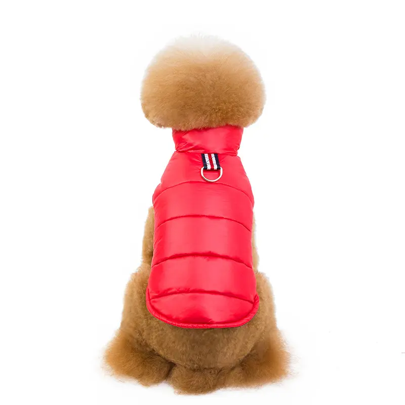 Nuovo Design giacca per cani a basso prezzo materiale brillante invernale cappotto per cani Extra caldo con cappuccio giacca per animali domestici vestiti