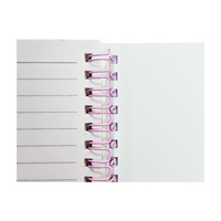 Carnet à spirale A5 personnalisé pour étudiants et bureaux, papier lisse sans transfert d'encre, fourniture directe d'usine en gros