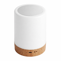 Luz Nocturna RGB con Control Remoto y Diseño de Madera, Táctil, para Dormitorio, Luz Ambiental, Protectora de la Vista, Compañera de Sueño