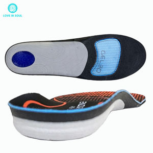 Plantillas para zapatos Loveinsoul EVA, soporte de arco de longitud completa, almohadillas para Talón de GEL, plantilla de absorción de impacto, plantilla para aliviar el dolor, plantilla para fascitis Plantar - Product Image 1