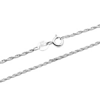 Chaîne en argent massif 1.5 pour collier, corde de 925mm, collier torsadé en vrac, vente en gros d'usine