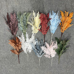 Drea Hot Bán Trang Trí Đám Cưới Liễu Lá Màu Xanh Lá Cây Thân Cây 5 Chi Nhánh Treo Bó Nhân Tạo Trang Trí Cây Liễu Lá - Product Image 3