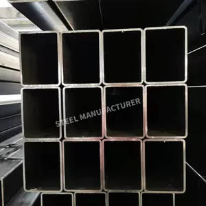 Nhúng nóng s275jr thép nhẹ 100x100x10 vuông bồn tắm đen ống thép mạ kẽm Ống Vuông