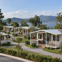 Maison conteneur modulaire moderne à double aile extensible, personnalisée, vente directe d'usine, avec toilettes et douche