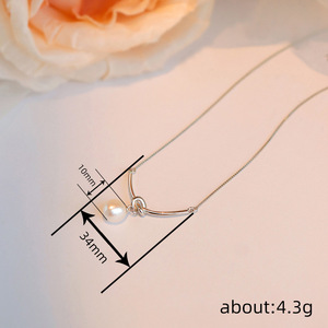 Collana con Ciondolo Aperto Stile Perla per Donne, Elegante Gioiello di Moda per Uso Quotidiano, Idea Regalo - Product Image 4
