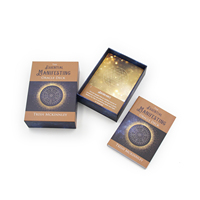 Baraja de Cartas del Tarot de Papel Ecológico y Duradero de 78 Piezas con Logotipo Personalizado Impreso, con Guía y Caja Rígida para Regalos Espirituales