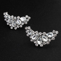 Chaussures de mariée détachables avec boucle à talon haut, accessoire de chaussures à fleurs, chaussures de mariage en métal et strass, boucle à clip