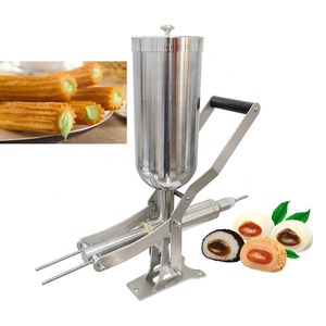 Máquina manual para hacer relleno de panadería, llenadora de alimentos para churros, <span class=keywords><strong>donuts</strong></span>, crema, hojaldre y croissants - Product Image 3