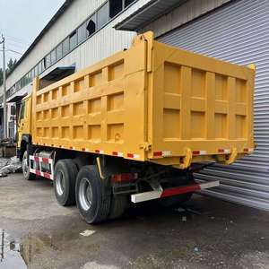 Camion benne basculante SINOTRUK HOWO 6x4 371HP d'occasion pour le transport de boues de construction et de pierres minières - Product Image 5