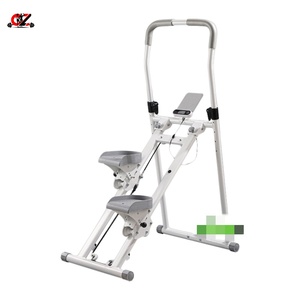 Adjustable Handlebar Portable Vertical Climber & Stair Stepper Machine Foldable Home <b>Gym</b> Cardio Exercise Equipment - Product Image 1