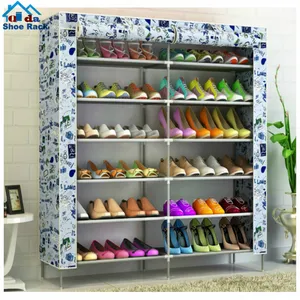Estante de almacenamiento para zapatos para el hogar, armario organizador portátil de 5 capas, todo tipo de estantes para zapatos