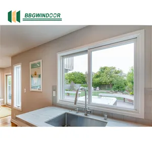 Lukliving NFRC Certificate Simple Design Aluminum Heat Insulation Casement Fenetre Coulissante Sliding Window