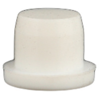 Bouchon en silicone en forme de T résistant aux hautes températures avec trou de vis solide joint anti-poussière blanc pour petit bouchon