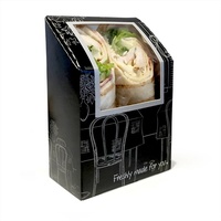 Conception personnalisée Caja De Burrito jetable de qualité alimentaire Tortilla Burrito Bol et enveloppe Tacos Sandwich Boîte d'emballage pour fast-food