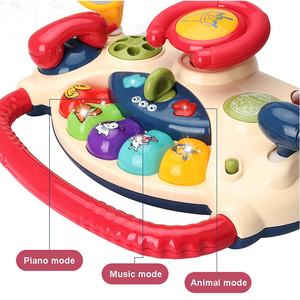 <span class=keywords><strong>Volante</strong></span> de simulación <span class=keywords><strong>para</strong></span> niños pequeños, juguete de conducción <span class=keywords><strong>para</strong></span> bebés, multifunción, aprendizaje <span class=keywords><strong>interactivo</strong></span>, escena de piano, mesa de actividades, Juguete musical - Product Image 5