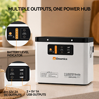 Station d'alimentation portable Dawnice 2009.6Wh 1200W LiFePO4, charge AC 1200W, entrée solaire MPPT 600W, onde sinusoïdale pure pour utilisation en extérieur