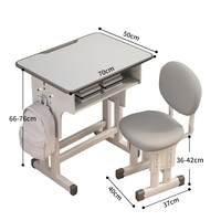 Tables et chaises d'école et de salle de classe modernes et confortables personnalisées en gros pour chambre à coucher, salon, bureau à domicile, bureau d'enfant