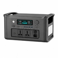Batterie Externe Portable Transfrontalière pour Extérieur 220V LiFePO4 1800W Haute Puissance avec Protection BMS et Écran LED Multiple