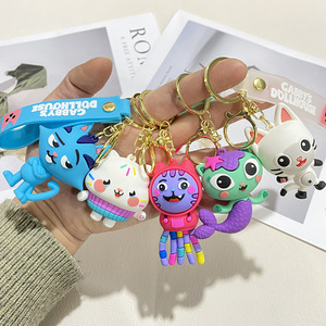 Llavero 3D <span class=keywords><strong>de</strong></span> dibujos animados <span class=keywords><strong>de</strong></span> <span class=keywords><strong>Gabby</strong></span>'s Dollhouse, colgante <span class=keywords><strong>de</strong></span> plástico al por mayor, llavero para coche, adorno para mochila escolar, <span class=keywords><strong>accesorios</strong></span> para bolsos <span class=keywords><strong>de</strong></span> niños - Product Image 2