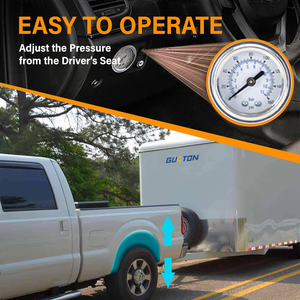 फिएट डनैटो के लिए 8 इंच बेल्ट कंप्रेसर दबाव गेज के साथ दो-तरफा एयर मैनेजमेंट एयर सस्पेंशन - Product Image 6