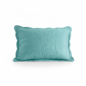 Lindo Juego <span class=keywords><strong>de</strong></span> Cubrecamas Moderno y Duradero con Estampado <span class=keywords><strong>de</strong></span> <span class=keywords><strong>Dinosaurios</strong></span> en Color Verde Azulado, Cubrecama <span class=keywords><strong>de</strong></span> Microfibra Ultra Suave para Niños con Borde Ondulado - Product Image 4