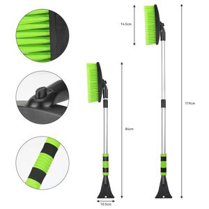 3-in-1 Car Ice <strong>Scraper</strong> Remover <strong>Windscreen</strong> Windshield Snow Moover Extendable Plastic Snow Brush with Squeegee &amp; Ice <strong>Scraper</strong> - Product Image 4