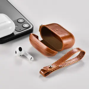 Hot Selling Real Leather Protective Stoß feste Schutzhülle für Airpods 3