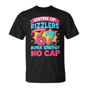 Atentos, Rizzlers, esta camiseta Sigma con 67 Aura Energy estilo Gen Alpha - Product Image 1