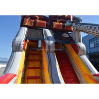 Château Gonflable Thème Camion de Pompiers avec Toboggan – Offre Spéciale pour Location d'Équipements de Fête pour Enfants et Adultes