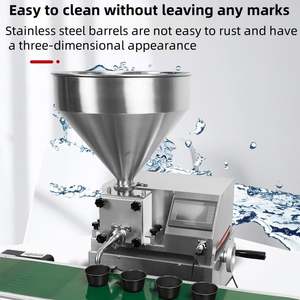 Ligne de remplissage automatique intelligente à écran tactile pour gâteaux et churros, petite machine de remplissage de pâte et de liquides pour boulangeries et lait végétal - Product Image 2