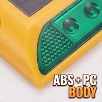 Marqueur routier solaire robuste pour commande en gros, étanche IP68, LED clignotante double face pour routes urbaines