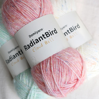 Fil à tricoter Cloud Ball Domi 50g/130m, mélange coton acrylique, couleurs populaires, idéal pour coussins de sol, écharpes et châles