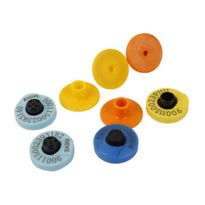 सीएमआरएफआईडी 134.2 किलोहर्ट्ज़ थोक बटन भेड़ मवेशी गाय सुअर माइक्रोचिप्स आईडी छोटा गोल प्लास्टिक Em4305 पशु आरएफआईडी कान टैग - Product Image 3