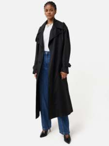 Cappotto Lungo da Donna in Cotone Pettinato 100%, Doppiopetto, Maxi <span class=keywords><strong>Soprabito</strong></span> con Cintura, OEM ODM Personalizzato, Vendita all'Ingrosso Diretta dalla Fabbrica - Product Image 2