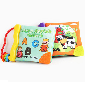 Livre en tissu personnalisé OEM, livres souples pour bébés, livres d'activités souples, jouets à bruit froissé pour l'éducation précoce des bébés - Product Image 1
