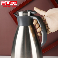 Termo de Acero Inoxidable de Doble Pared con Acabado de Grado 304, Jarra Aislada al Vacío para Agua Caliente, Té y Café, 2L, 5 Años de Garantía