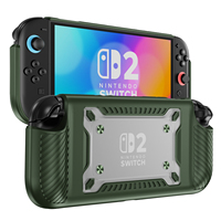 Leyi pour Switch 2 OLED Game Console Coque de protection NS2 TPU + PC Housse antichoc
