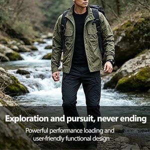 Camisa Casual Transpirable de Manga Larga para Hombre con <span class=keywords><strong>Propiedades</strong></span> Impermeables y Transpirables, Adecuada para Entrenamiento Táctico al Aire Libre. - Product Image 6
