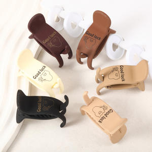 Clip à cheveux en plastique haut de gamme, couleur unie, simple et polyvalent, pour fixer les chignons, accessoire de cheveux <span class=keywords><strong>magique</strong></span> pour les célébrités d'Internet - Product Image 1