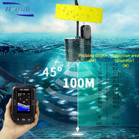 Buscadores de peces de Sonar portátil de 100M, pesca para barco, señuelo, lago, mar, pesca, alarma, ecosonda