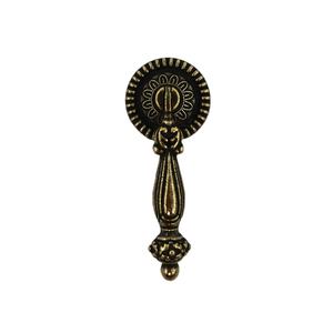 复古手柄拉锌合金压铸古董风格的橱柜黄铜手柄旋钮 - Product Image 3